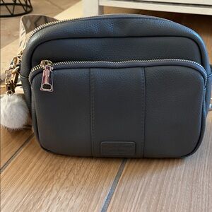 POM POM of LONDON - grey crossbody bag
